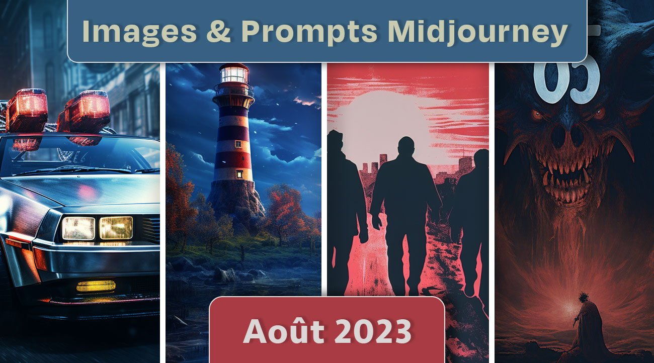 Images et prompts Midjourney - Août 2023