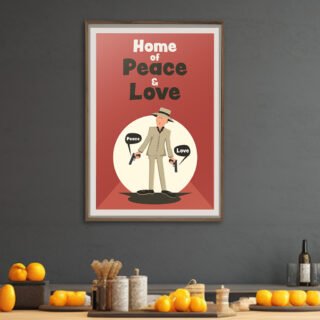 Affiche Peace and Love mockup-02